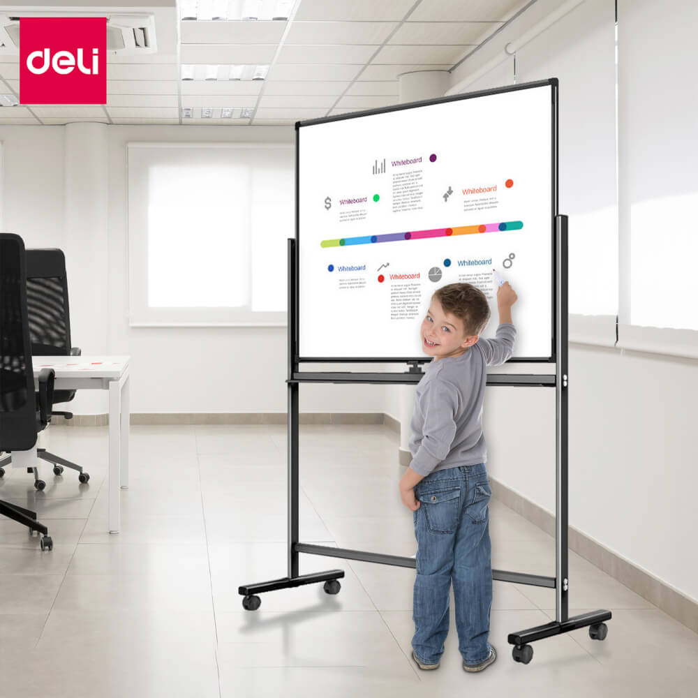 กระดานไวท์บอร์ด Deli 50106-BK-01 ขนาด 90 x 150 cm